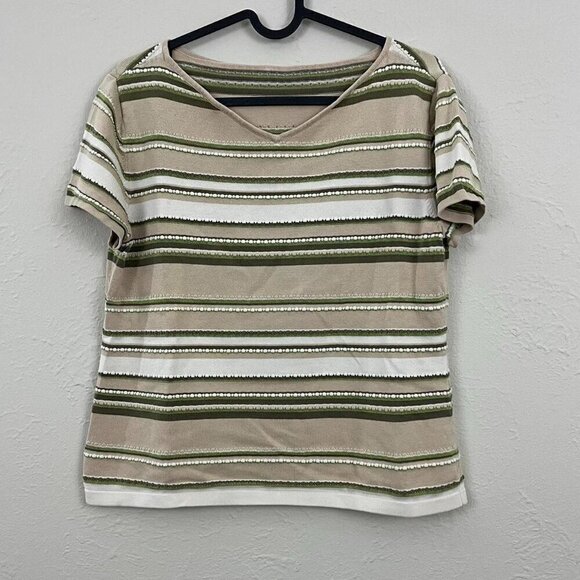 90s striped knit shirt - Picture 2 of 7